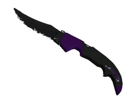 ★ StatTrak™ Falchion Knife | Ultraviolet (Well-Worn)
