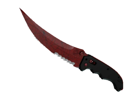 ★ StatTrak™ Flip Knife | Crimson Web (Minimal Wear)