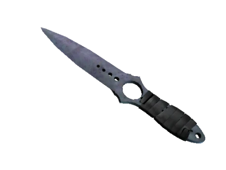 ★ StatTrak™ Skeleton Knife | Blue Steel (Well-Worn)