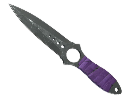 ★ StatTrak™ Skeleton Knife | Ultraviolet (Battle-Scarred)