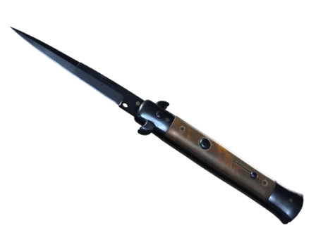 ★ StatTrak™ Stiletto Knife | Blue Steel (Battle-Scarred)