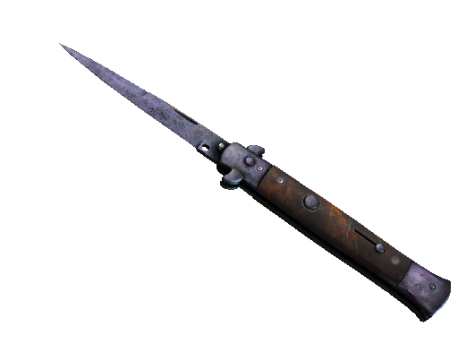 ★ StatTrak™ Stiletto Knife | Blue Steel (Battle-Scarred)
