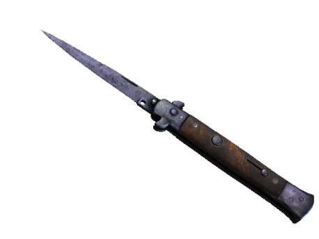 ★ StatTrak™ Stiletto Knife | Blue Steel (Battle-Scarred)