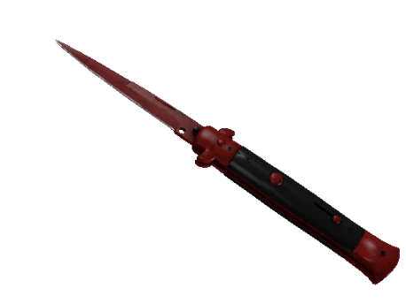 ★ StatTrak™ Stiletto Knife | Crimson Web (Minimal Wear)