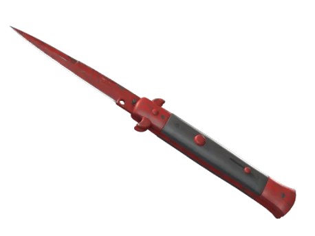 ★ StatTrak™ Stiletto Knife | Crimson Web (Well-Worn)