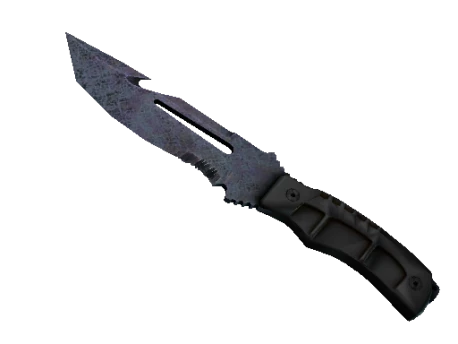 ★ StatTrak™ Survival Knife | Blue Steel (Battle-Scarred)