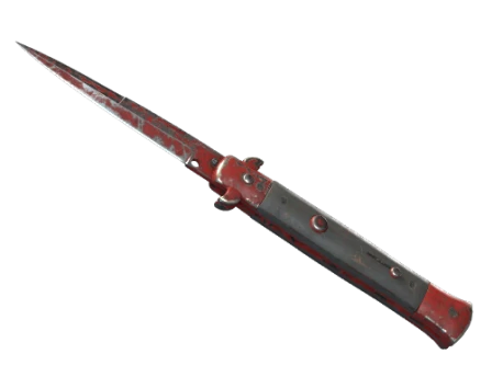 ★ Stiletto Knife | Crimson Web (Battle-Scarred)