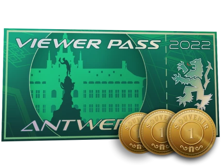 Antwerp 2022 Viewer Pass + 3 Souvenir Tokens