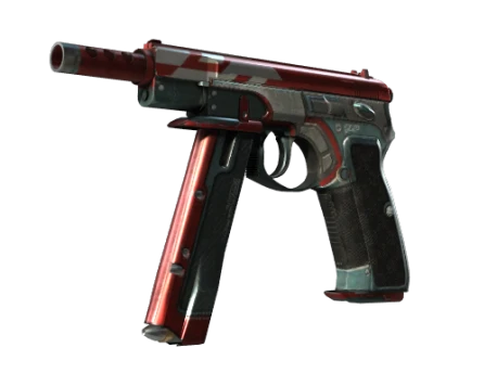 CZ75-Auto | Red Astor (Well-Worn)