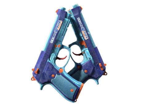 Dual Berettas | Hydro Strike (Minimal Wear)