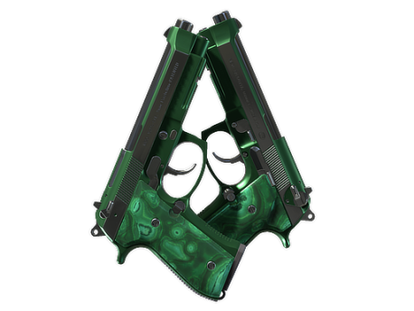Dual Berettas | Polished Malachite (Factory New)