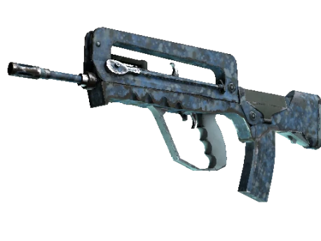 FAMAS | Cyanospatter (Field-Tested)