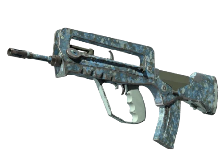 FAMAS | Cyanospatter (Well-Worn)