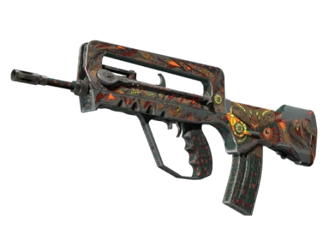 FAMAS | Eye of Athena (Battle-Scarred)