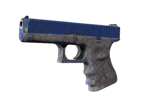 Glock-18 | Blue Fissure (Well-Worn)