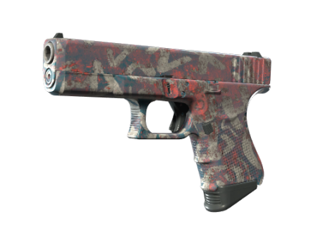 Glock-18 | Teal Graf (Minimal Wear)