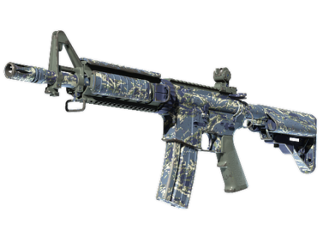 M4A4 | Naval Shred Camo (Well-Worn)