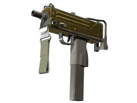 MAC-10 | Gold Brick (Battle-Scarred)