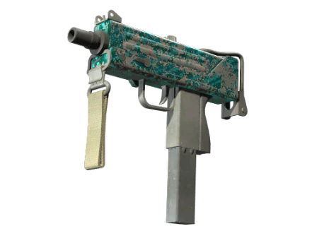 MAC-10 | Malachite (Battle-Scarred)