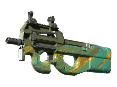 P90 | Mustard Gas (Well-Worn)