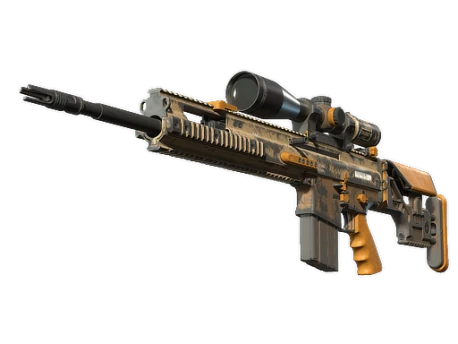 SCAR-20 | Short Ochre (Battle-Scarred)
