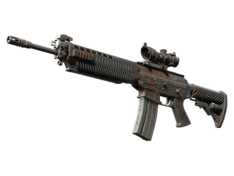SG 553 | Basket Halftone (Battle-Scarred)