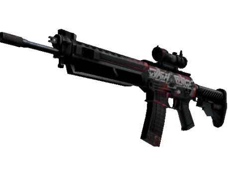 SG 553 | Cyberforce (Battle-Scarred)