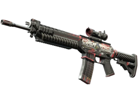 SG 553 | Cyberforce (Well-Worn)