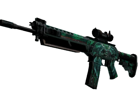 SG 553 | Dragon Tech (Battle-Scarred)