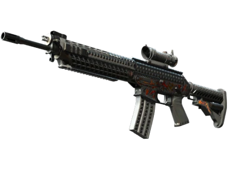 SG 553 | Heavy Metal (Battle-Scarred)