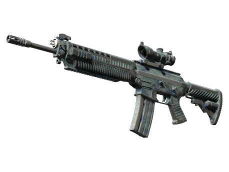 SG 553 | Wave Spray (Battle-Scarred)