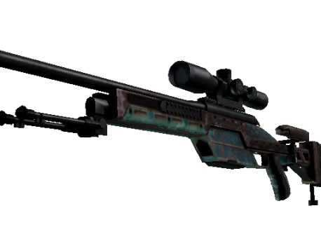 SSG 08 | Azure Glyph (Battle-Scarred)