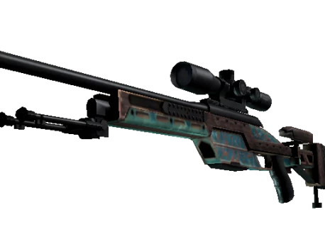 SSG 08 | Azure Glyph (Well-Worn)