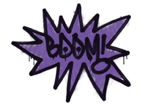 Sealed Graffiti | BOOM (Monster Purple)