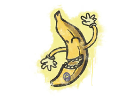 Sealed Graffiti | Banana