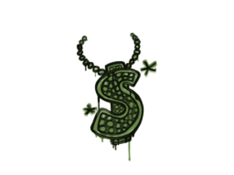 Sealed Graffiti | Bling (Battle Green)