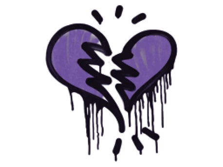 Sealed Graffiti | Broken Heart (Monster Purple)