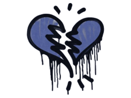 Sealed Graffiti | Broken Heart (SWAT Blue)