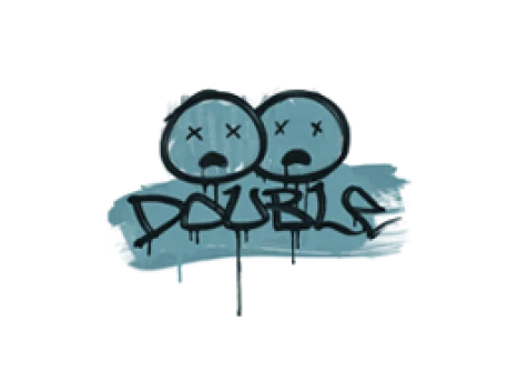 Sealed Graffiti | Double (Wire Blue)