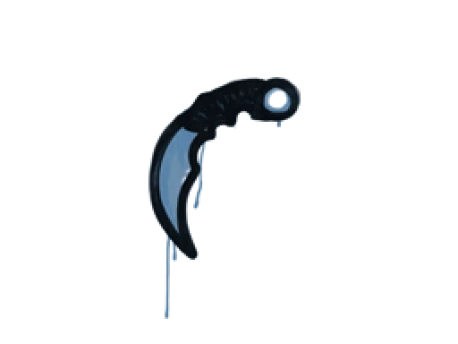 Sealed Graffiti | Karambit (Monarch Blue)