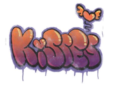 Sealed Graffiti | Kisses