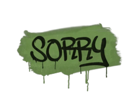 Sealed Graffiti | Sorry (Battle Green)