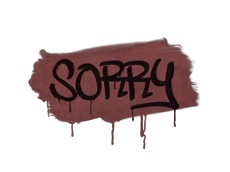 Sealed Graffiti | Sorry (Brick Red)