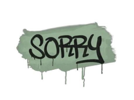 Sealed Graffiti | Sorry (Cash Green)