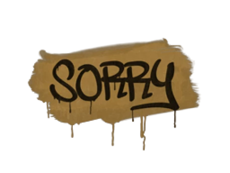 Sealed Graffiti | Sorry (Desert Amber)