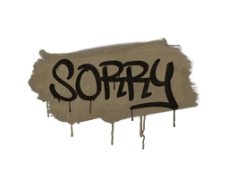 Sealed Graffiti | Sorry (Dust Brown)