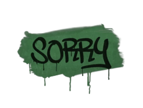 Sealed Graffiti | Sorry (Jungle Green)