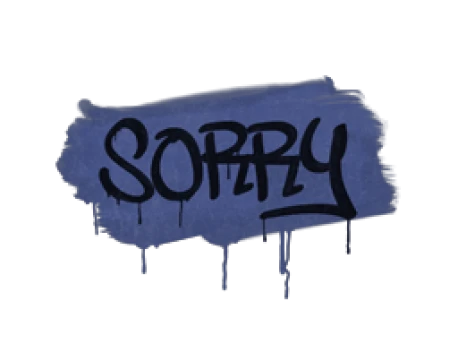 Sealed Graffiti | Sorry (SWAT Blue)