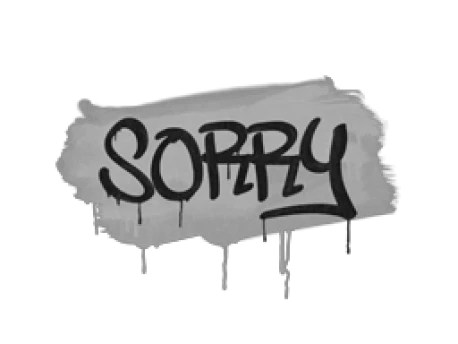 Sealed Graffiti | Sorry (Shark White)