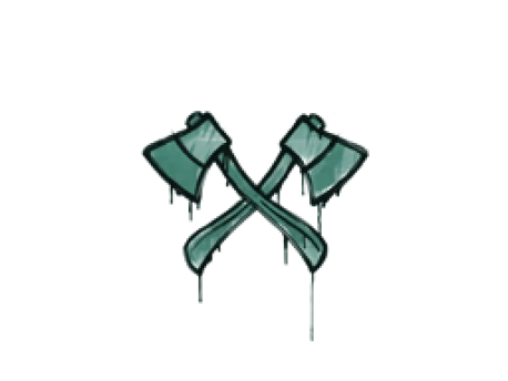 Sealed Graffiti | X-Axes (Frog Green)